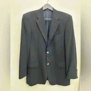 Hugo Boss Men Titian Lucca Wool Formal Suit Jacket Coat Blazer Size 40R Black